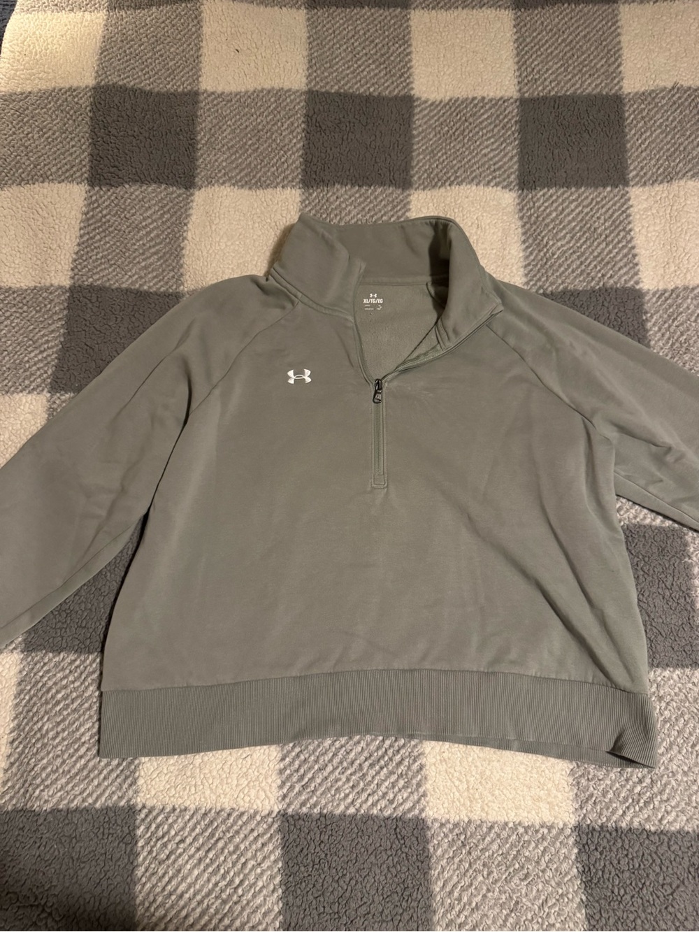 Under Armour Women’s Olive Green Quarter-Zip Performance Pullover